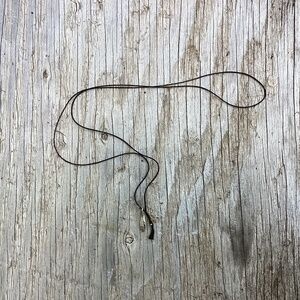 NEW datter SILVER protective hand SILK necklace Kaye Blegvad